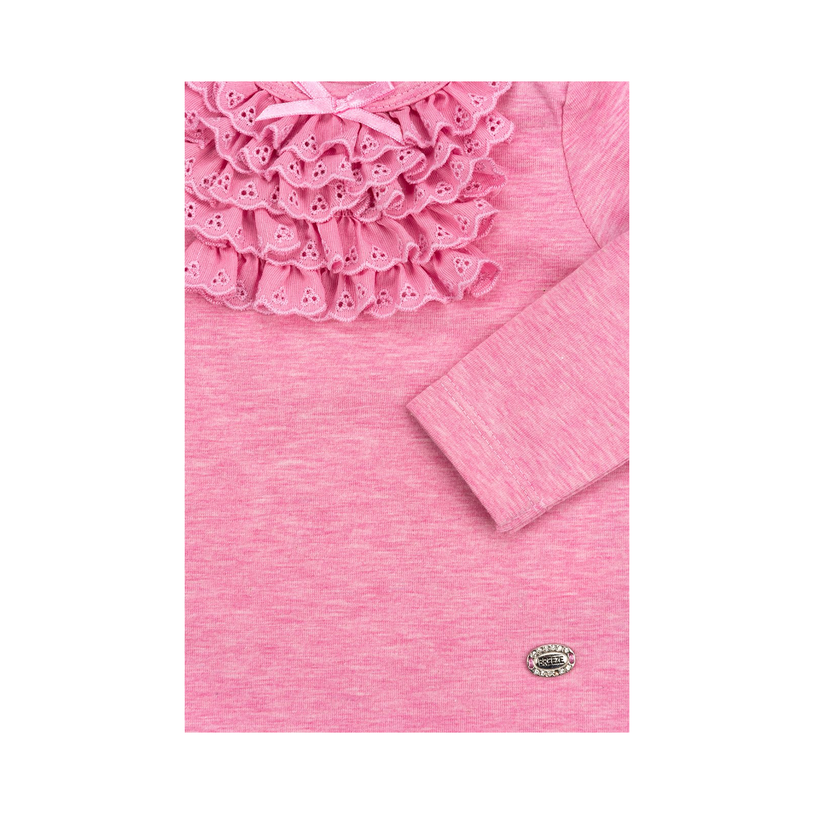 Кофта Breeze з мереживною оборкою (10040-80G-pink) зображення 8