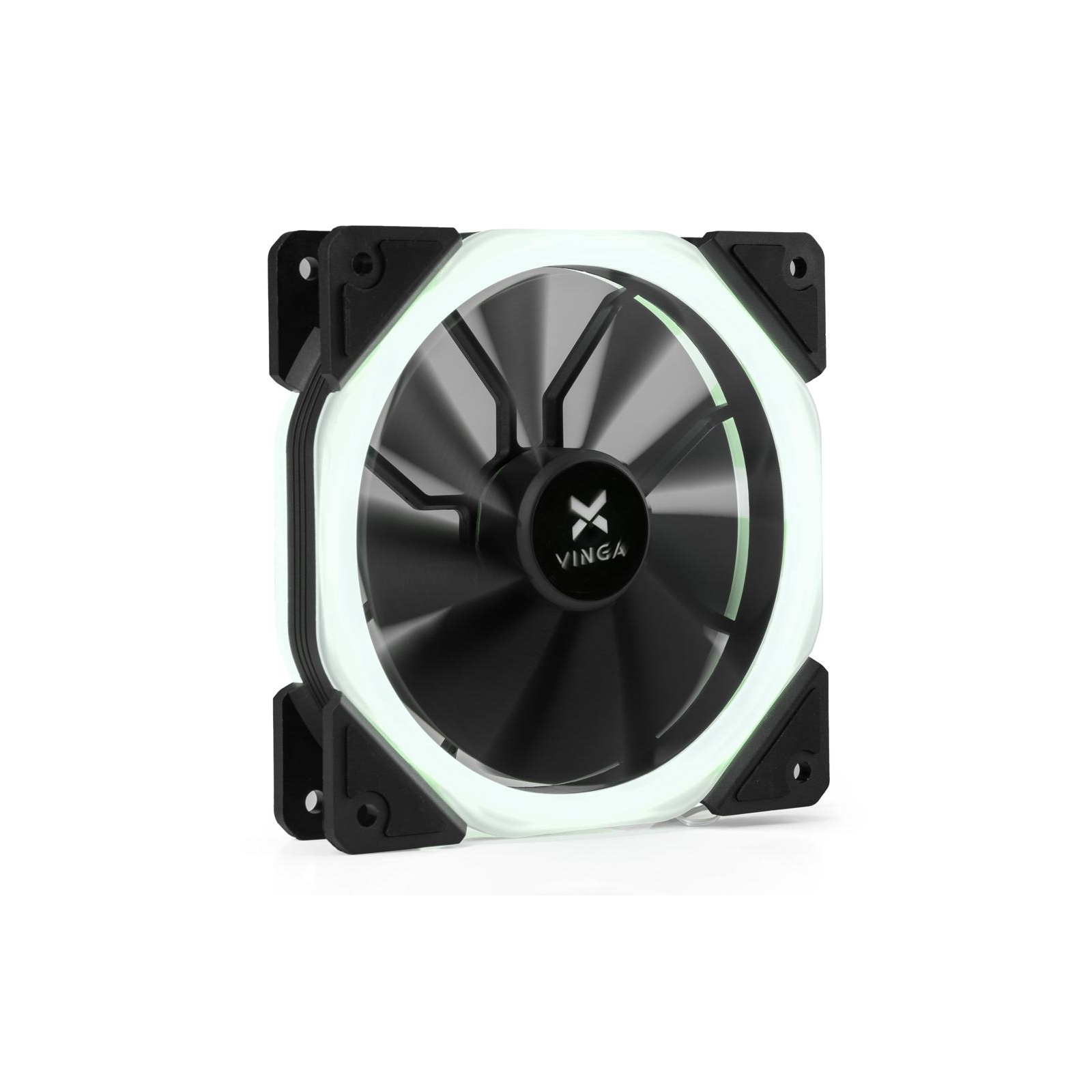 Кулер для корпуса Vinga LED fan-02 white