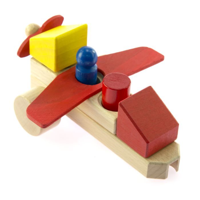 Конструктор Nic cubio деревянный Самолет (NIC2132) изображение 4
