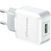Зарядное устройство Grand-X USB 5V 2,1A White + cable USB -> Lightning, Cu (CH03LTW) изображение 2
