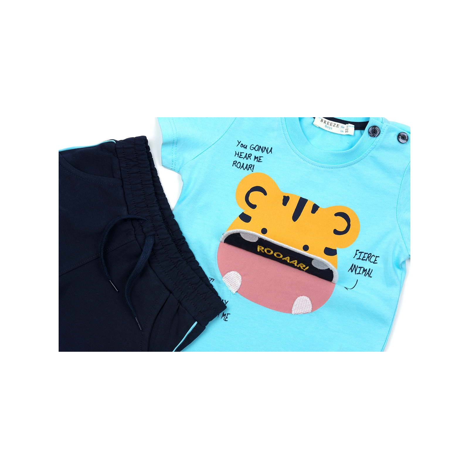 Набор детской одежды Breeze с тигриком (11810-80B-blue) изображение 3