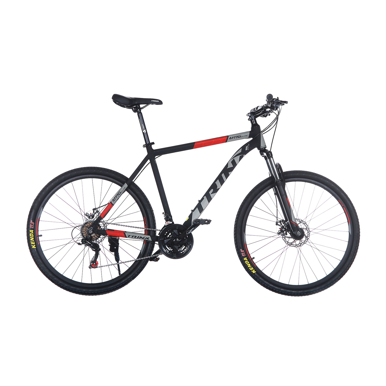 Велосипед Trinx Majestic M116Elite 2019 27.5" 21" Matt-Black-Grey-Red (M116Elite.21MBGR)
