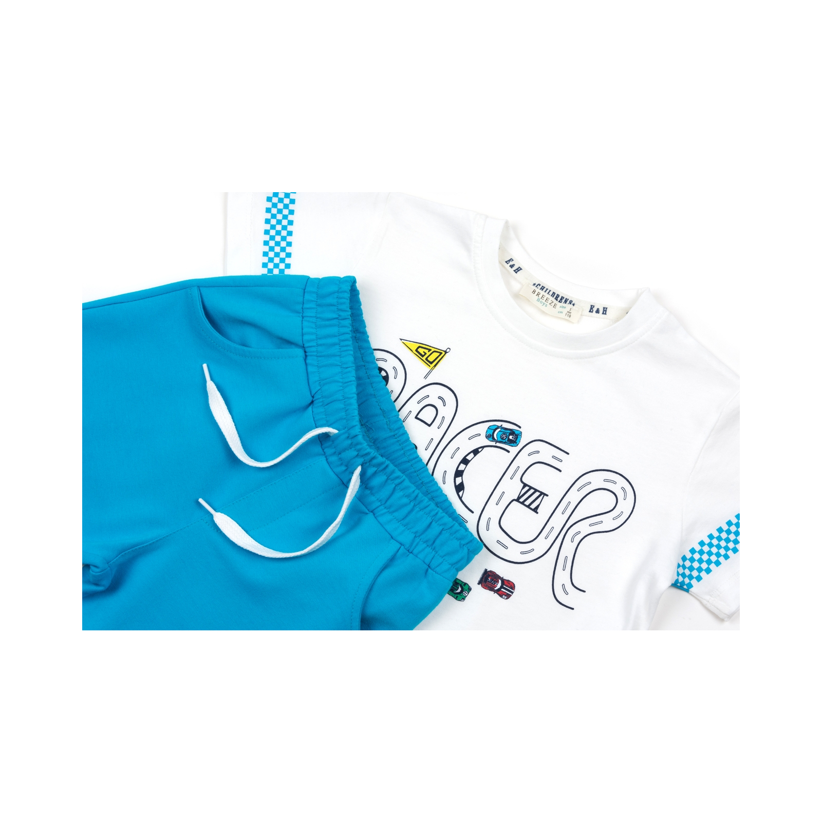 Набір дитячого одягу Breeze з машинками (12103-110B-blue) зображення 3
