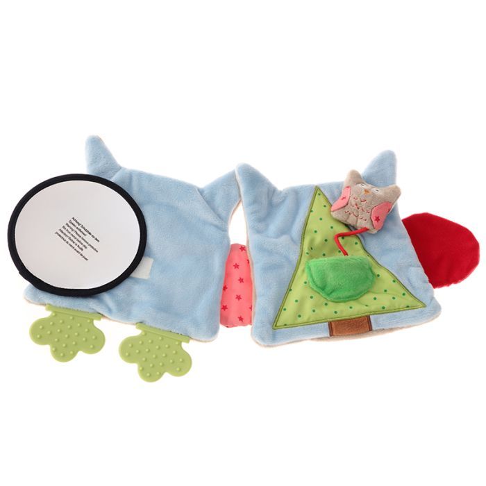 Развивающая игрушка Sigikid Мягкая шуршащая книжечка сова 19 см (41511SK) изображение 4