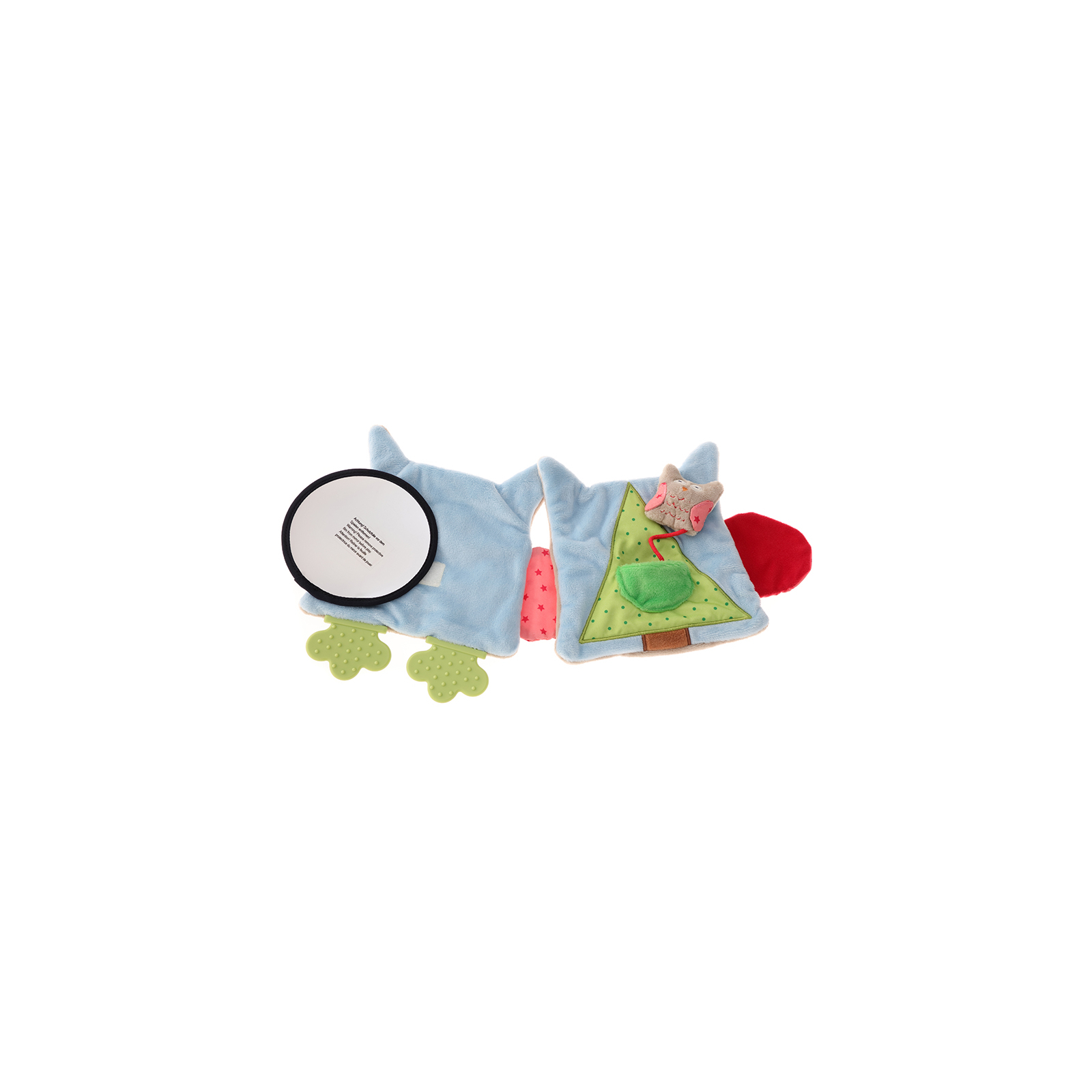 Розвиваюча іграшка Sigikid Мягкая шуршащая книжечка сова 19 см (41511SK) зображення 4