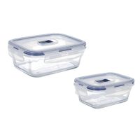 Харчовий контейнер Luminarc Pure Box Active набір 2 шт 380мл 820мл (P7644)