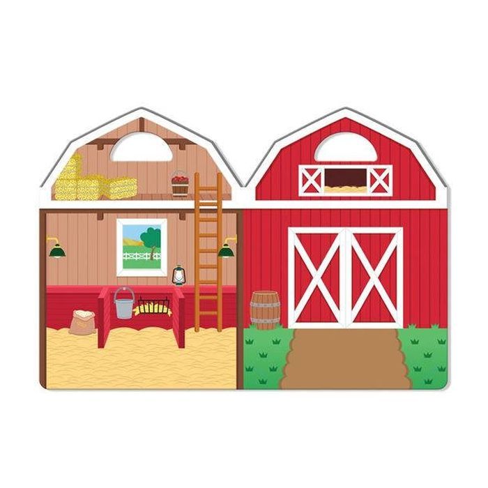Набор для творчества Melissa&Doug Объемные многоразовые наклейки Ферма (MD19408) изображение 2