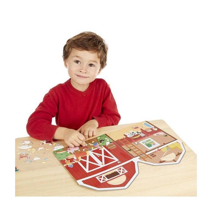 Набор для творчества Melissa&Doug Объемные многоразовые наклейки Ферма (MD19408) изображение 4