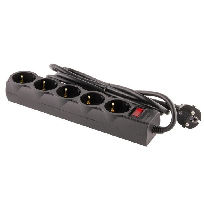 Сетевой фильтр питания LogicPower LP-X5 PREMIUM, 3m black (9584) изображение 4
