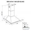 Вытяжка кухонная Minola DKS 6754 WH 1100 LED GLASS изображение 12