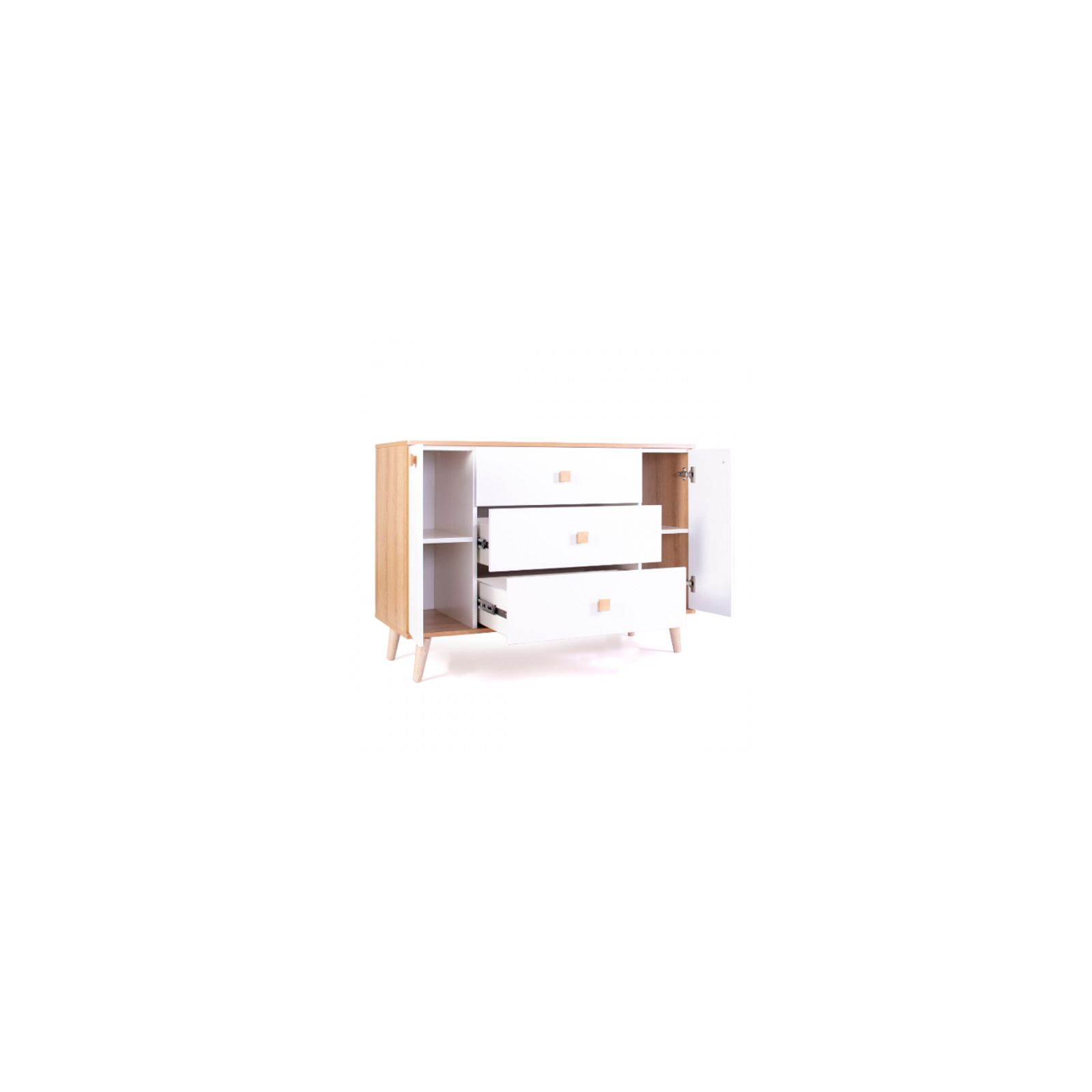 Комод-пеленатор Верес New York (1200) бело-буковый (35.2.33.2.15) изображение 5