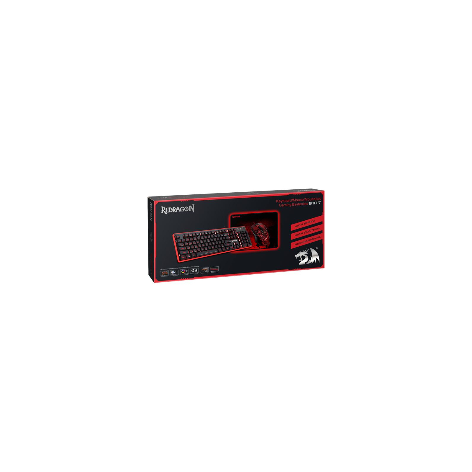 Комплект Redragon S107 USB Black-Red (78225) изображение 8