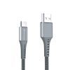 Дата кабель USB 2.0 AM to USB-C 1.2m Grey Grand-X (FC-12G) зображення 2