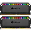 Модуль памяти для компьютера DDR4 16GB (2x8GB) 3466 MHz Dominator Platinum RGB Black Corsair (CMT16GX4M2C3466C16)