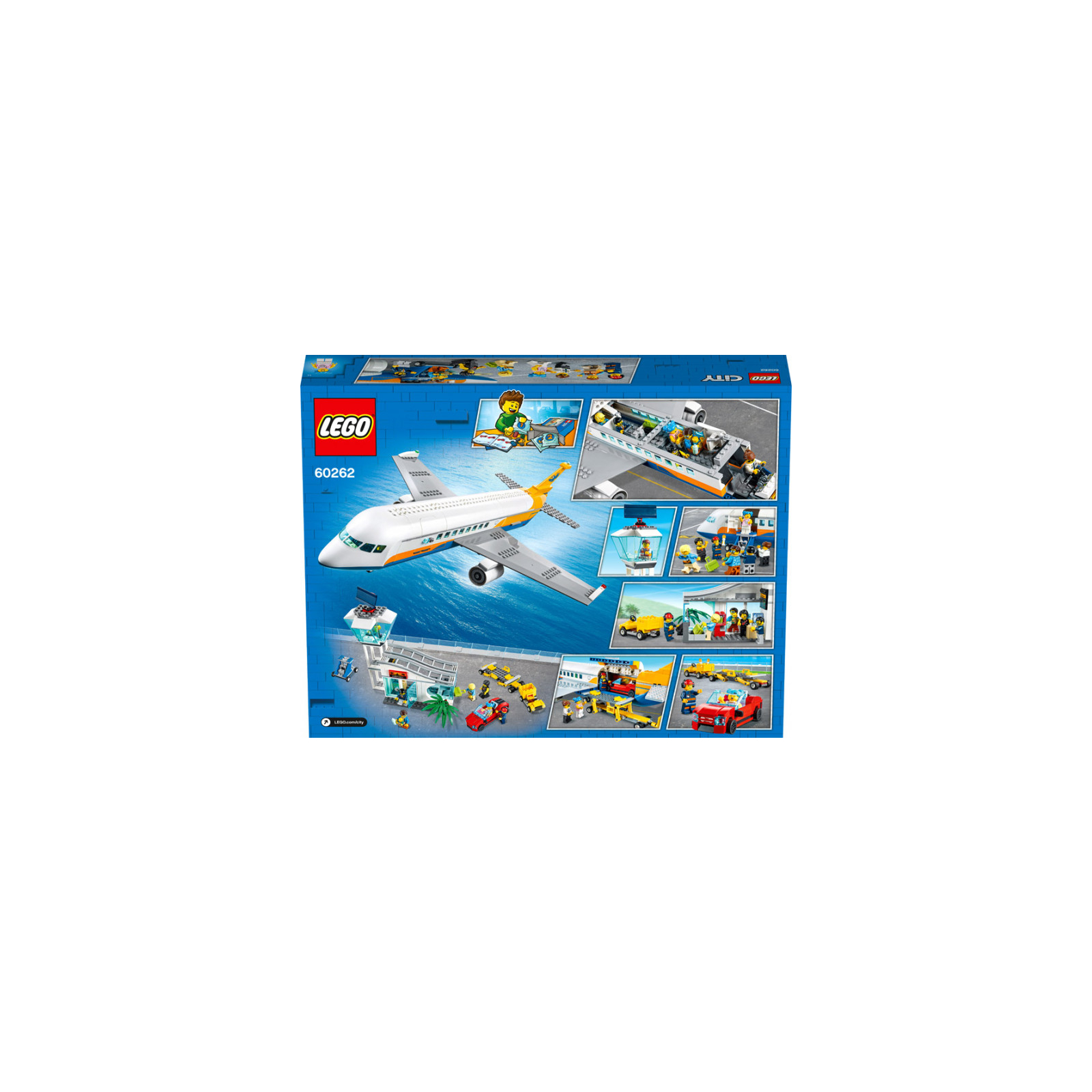 Конструктор LEGO City Пассажирский самолёт 669 деталей (60262) изображение 12