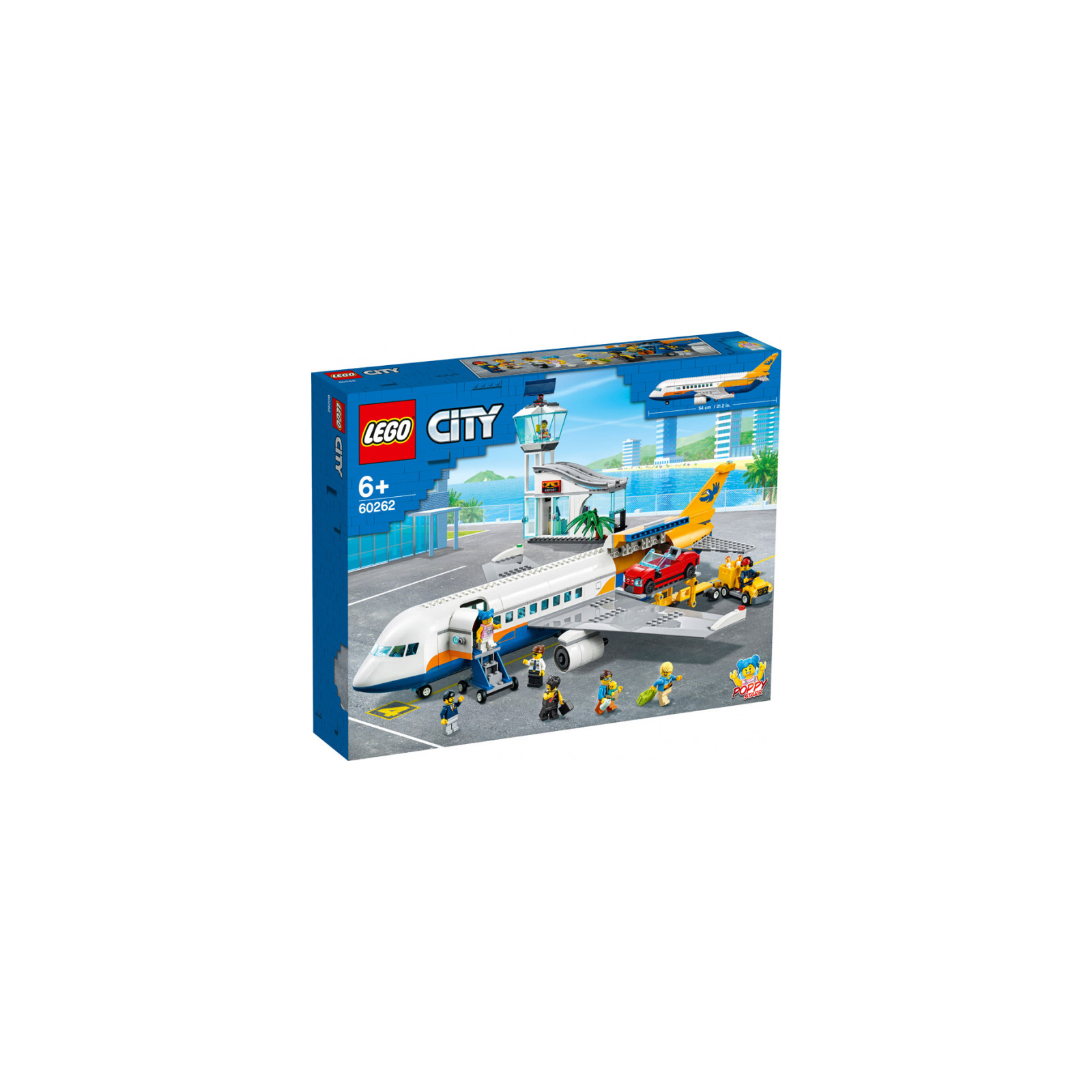 Конструктор LEGO City Пасажирський літак 669 деталей (60262)