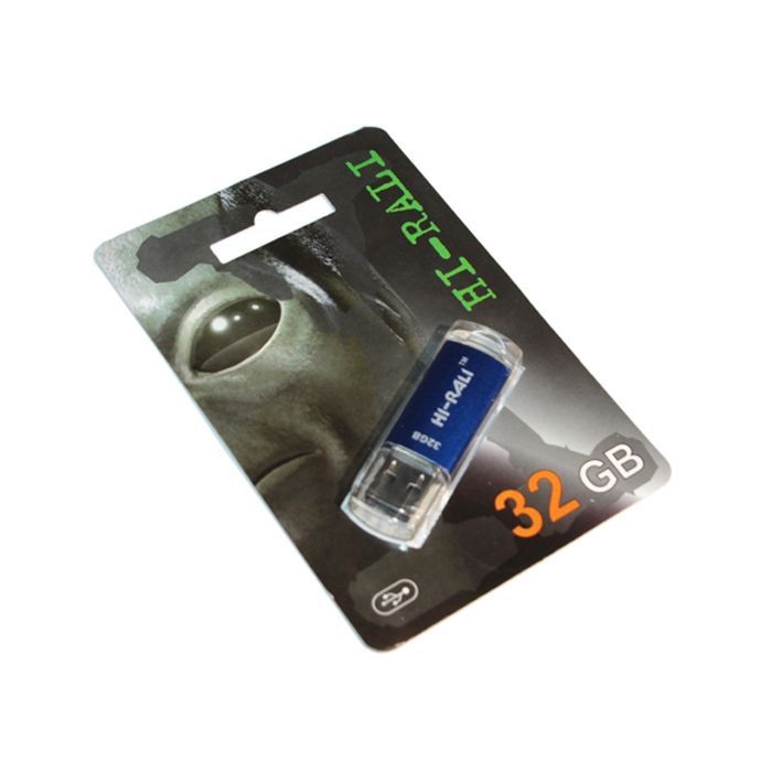 USB флеш накопитель Hi-Rali 32GB Rocket Series Blue USB 2.0 (HI-32GBVCBL)