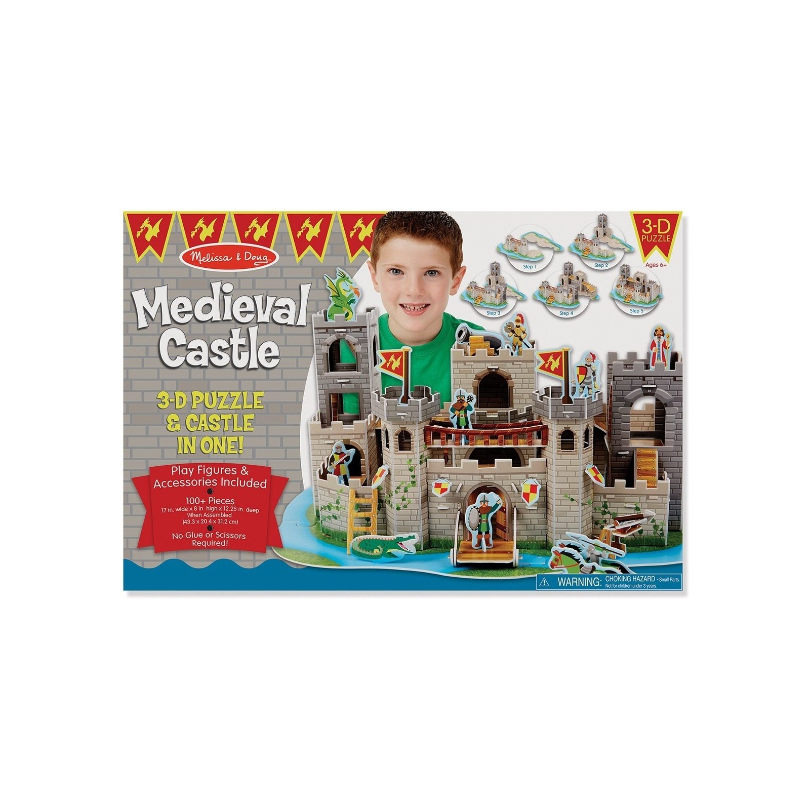 Пазл Melissa&Doug 3D Средневековый замок (MD9046)