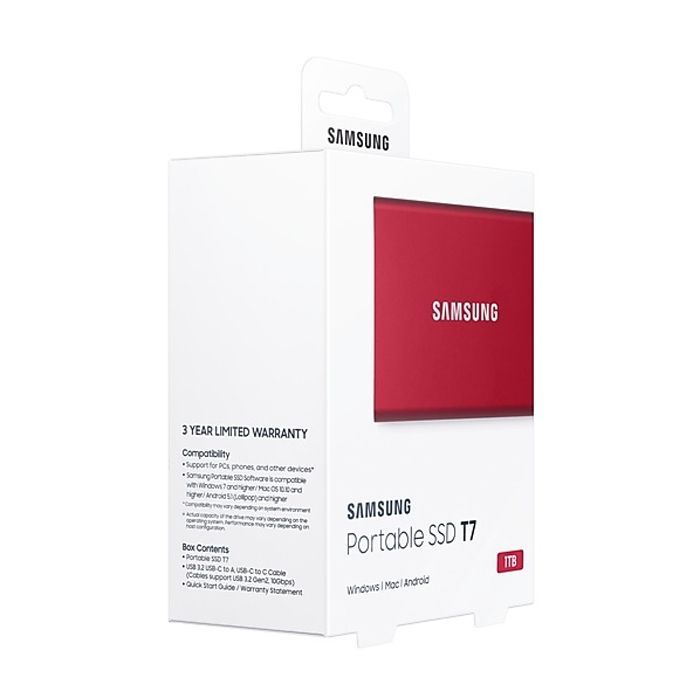 Накопитель SSD USB 3.2 500GB T7 Samsung (MU-PC500R/WW) изображение 8
