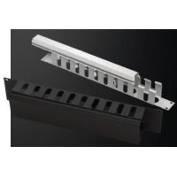 Кабельный организатор 19" 2U гребенка, RAL 9005 Mirsan (MR.OKK2U19.01)