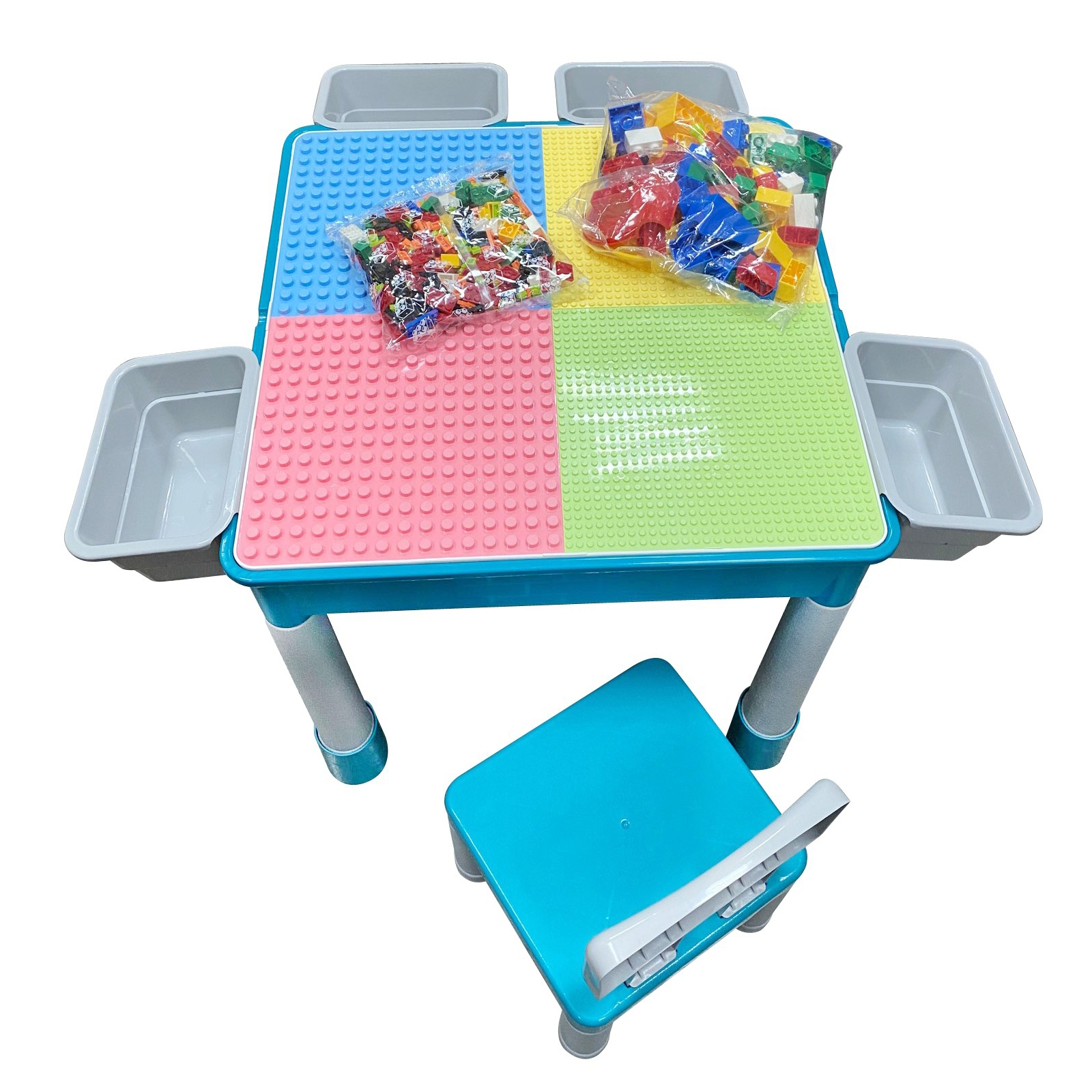 Детский стол Microlab Toys Конструктор Игровой Центр + 1 стул (GT-16) изображение 2