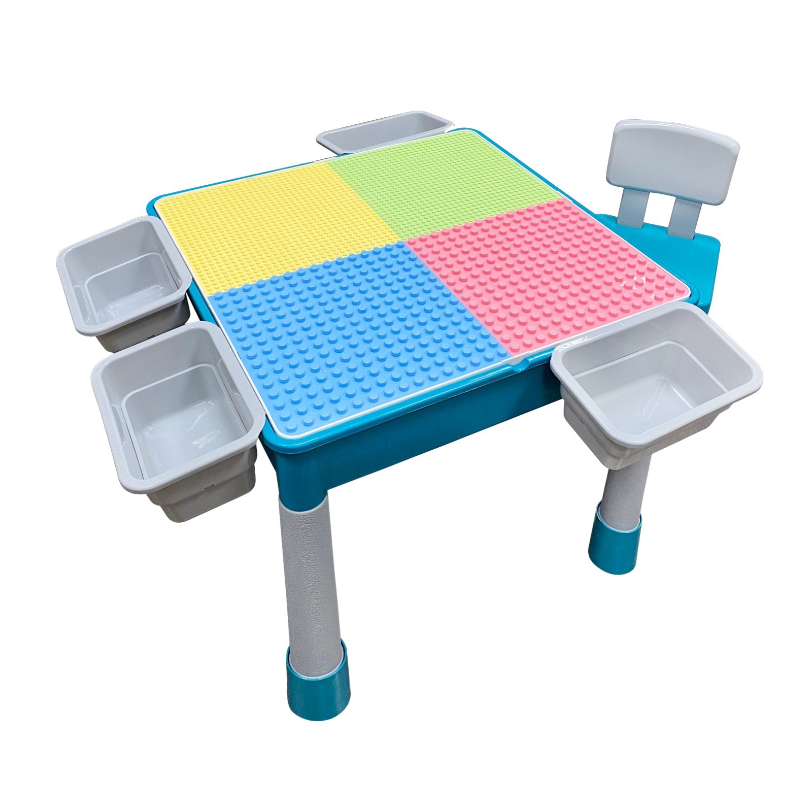 Дитячий стіл Microlab Toys Конструктор Ігровий Центр + 1 стілець (GT-16) зображення 3
