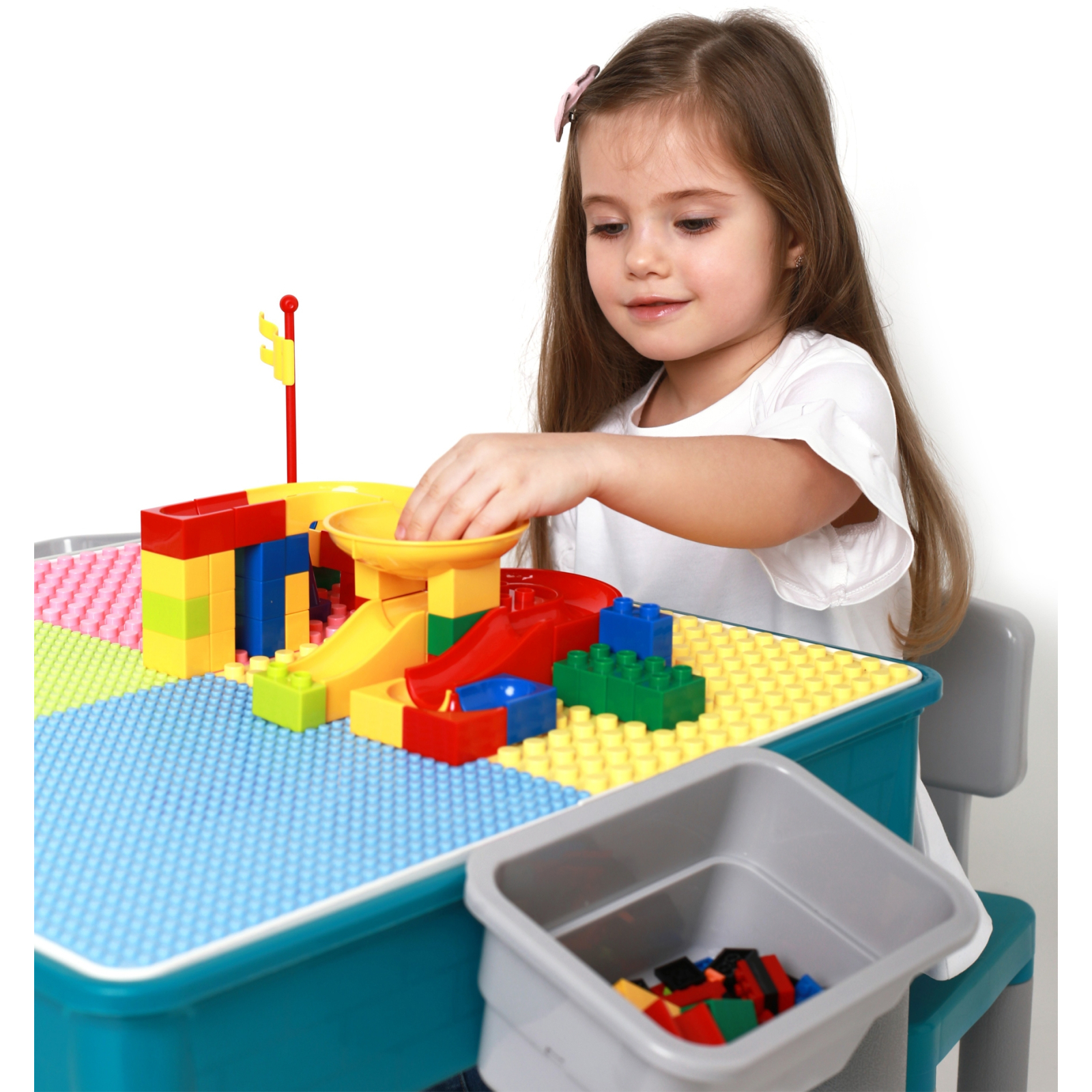 Дитячий стіл Microlab Toys Конструктор Ігровий Центр + 1 стілець (GT-16) зображення 8