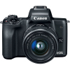 Цифровий фотоапарат Canon EOS M50 + 15-45 IS STM + 22 STM Double Kit Black (2680C055) зображення 4