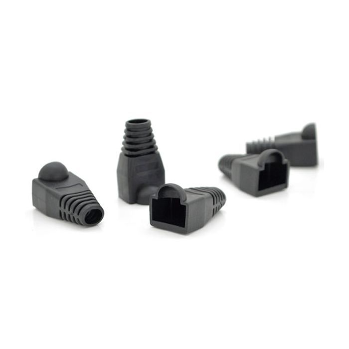 Ковпачок конектора RJ-45 Black Cat.5/Cat.6 (100 шт/уп.) Merlion (CPRJ45ML-BK-CAT5/6)
