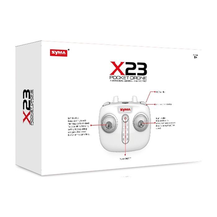 Радиоуправляемая игрушка Syma Квадрокоптер с 2,4 Ггц управлением , 21 cм (X23 White) изображение 3