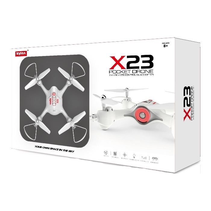 Радиоуправляемая игрушка Syma Квадрокоптер с 2,4 Ггц управлением , 21 cм (X23 White) изображение 4