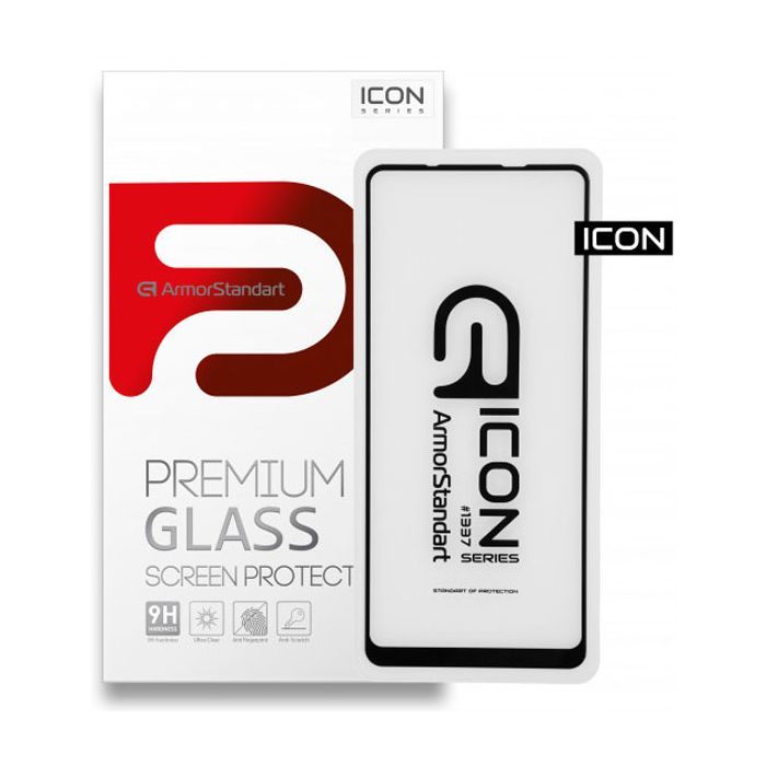 Стекло защитное Armorstandart Icon Samsung A21s Black (ARM56243-GIC-BK)