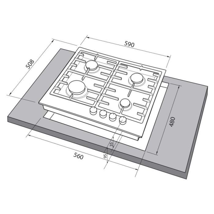 Варочна поверхня Freggia HF640VGX зображення 7