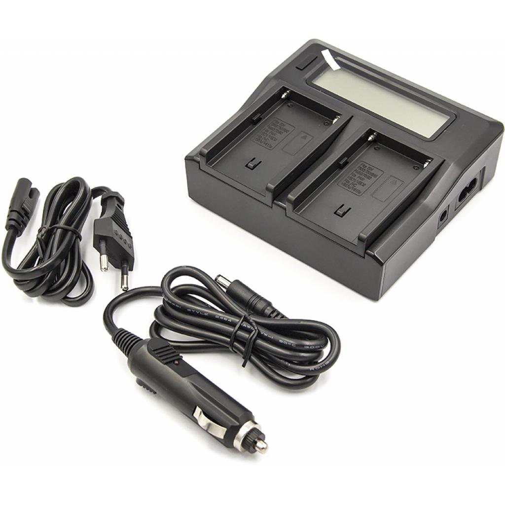 Зарядное устройство для фото PowerPlant Dual Sony NP-F970 (CH980222) изображение 5