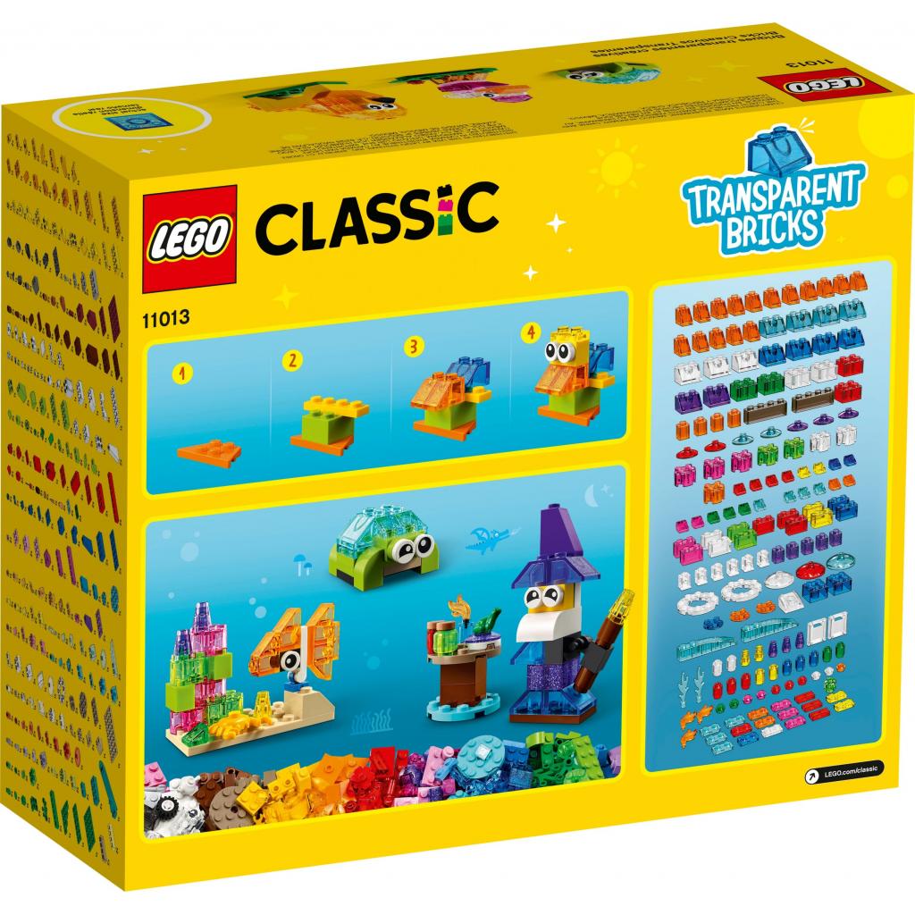 Конструктор LEGO Classic Прозрачные кубики для творчества 500 деталей (11013) изображение 11