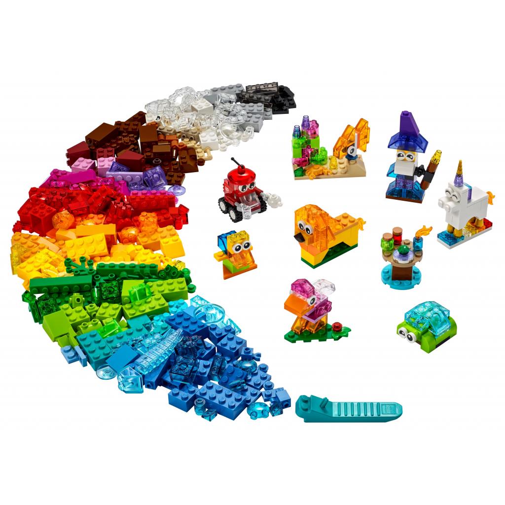 Конструктор LEGO Classic Прозрачные кубики для творчества 500 деталей (11013) изображение 2