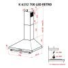 Витяжка кухонна Perfelli K 6232 BL 700 LED RETRO зображення 9