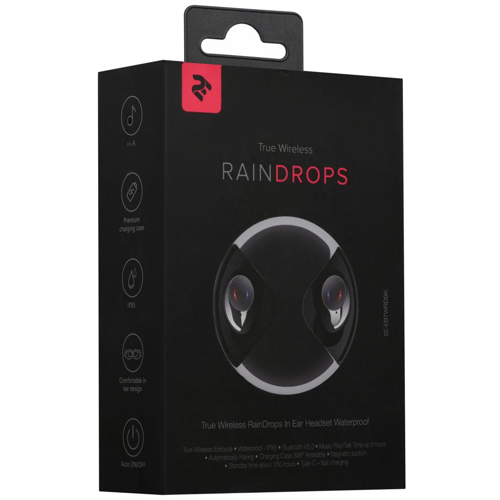Навушники 2E RainDrops Light True Wireless Waterproof Mic Black (2E-EBTWRDLBK) зображення 5