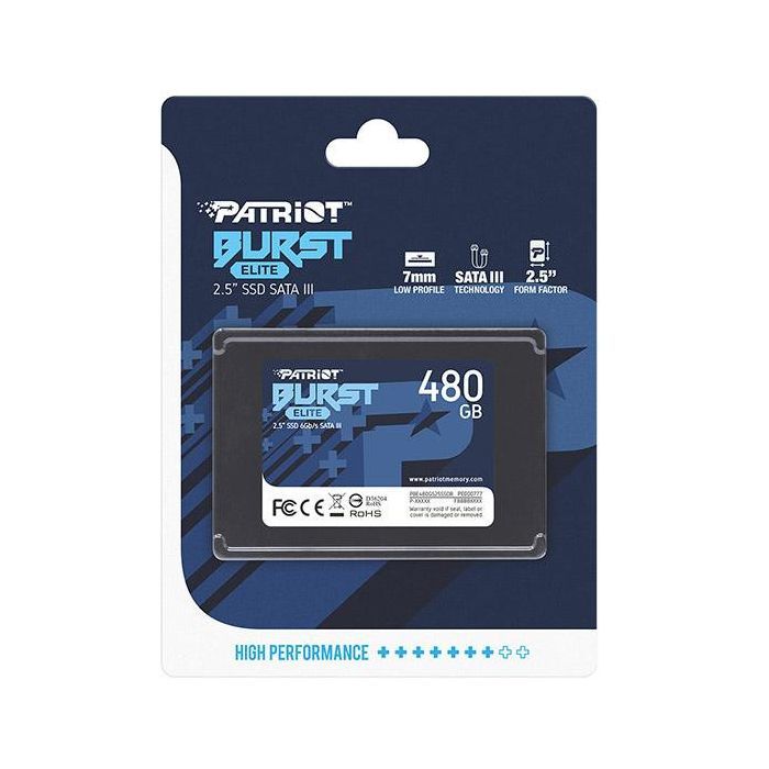 Накопичувач SSD 2.5" 120GB Burst Elite Patriot (PBE120GS25SSDR) зображення 4