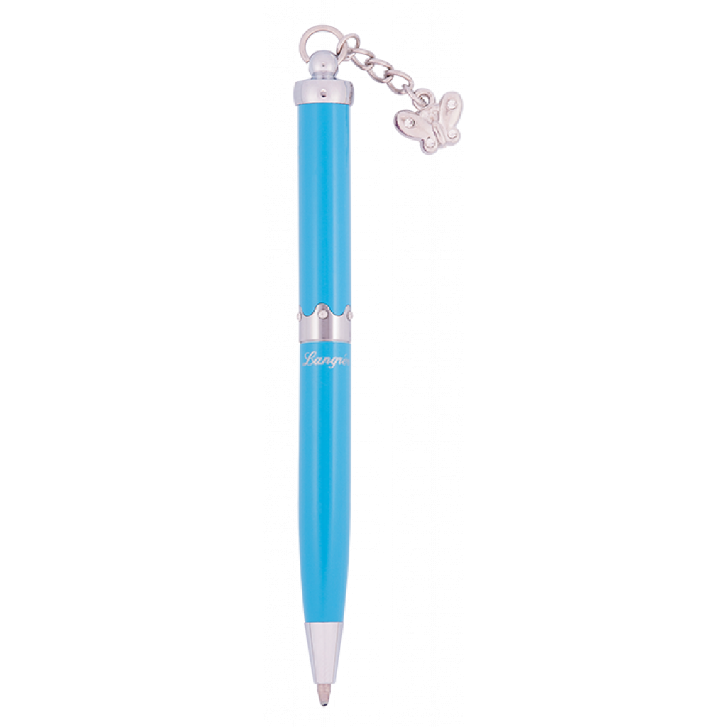 Ручка шариковая Langres набор ручка + брелок + закладка Fly Синий (LS.132001-02) изображение 2