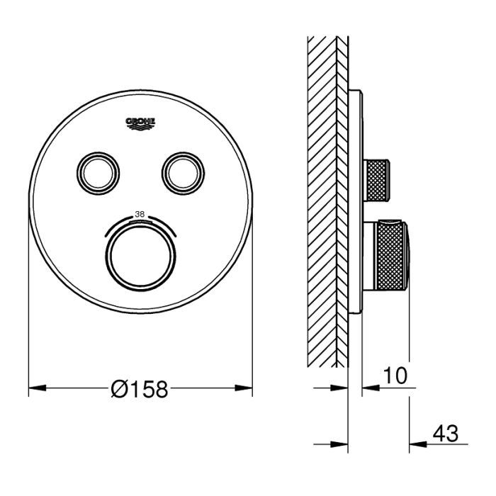Смеситель Grohe GRT SmartControl (29119000) изображение 4