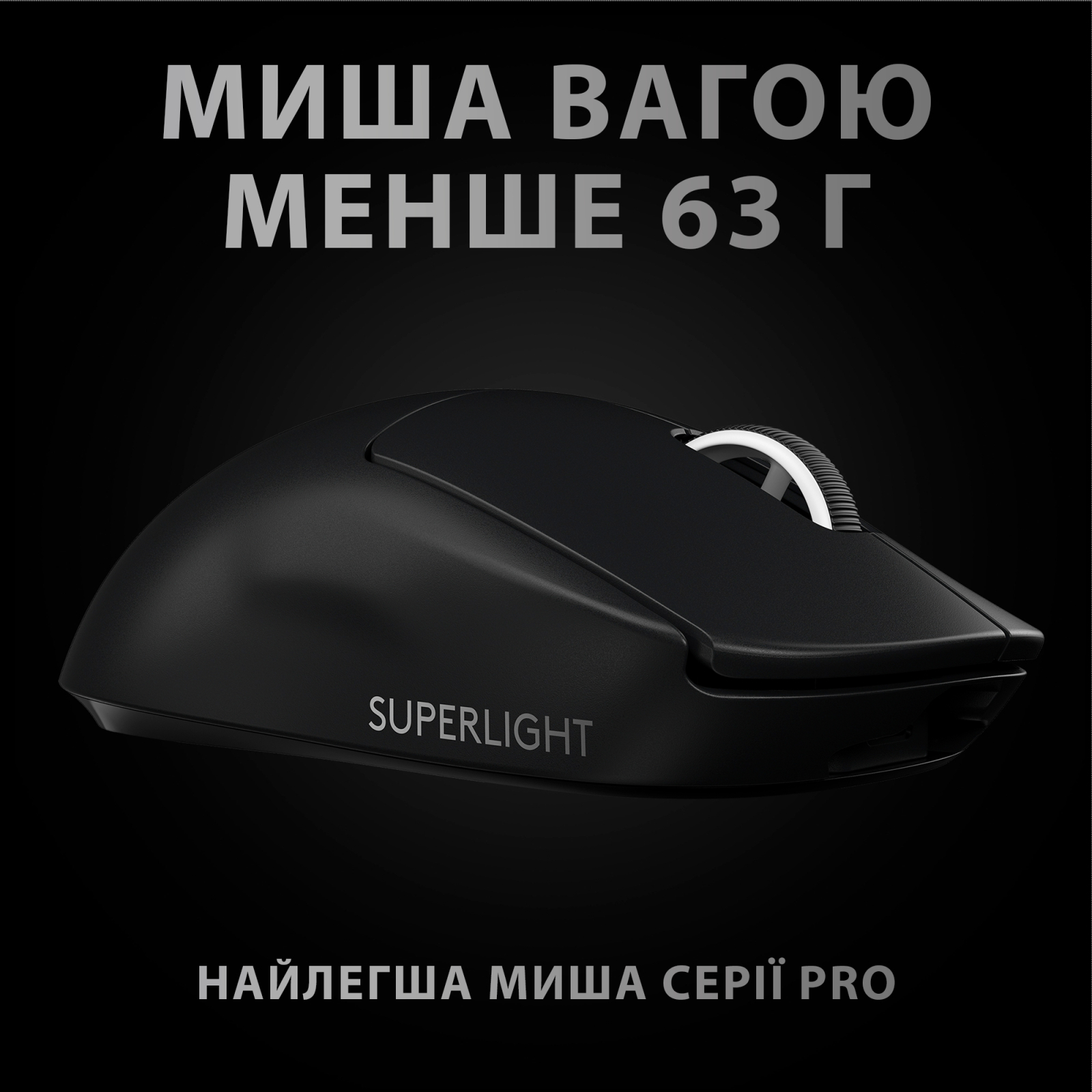 Мишка Logitech G Pro X Superlight Wireless Black (910-005880) зображення 3