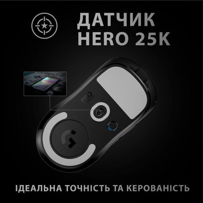 Мишка Logitech G Pro X Superlight Wireless Black (910-005880) зображення 5