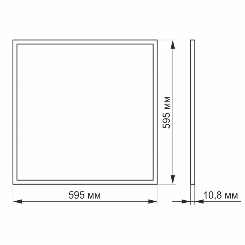 Світильник TITANUM LED панель 40W 4100K 220V (VL-P404W) зображення 3