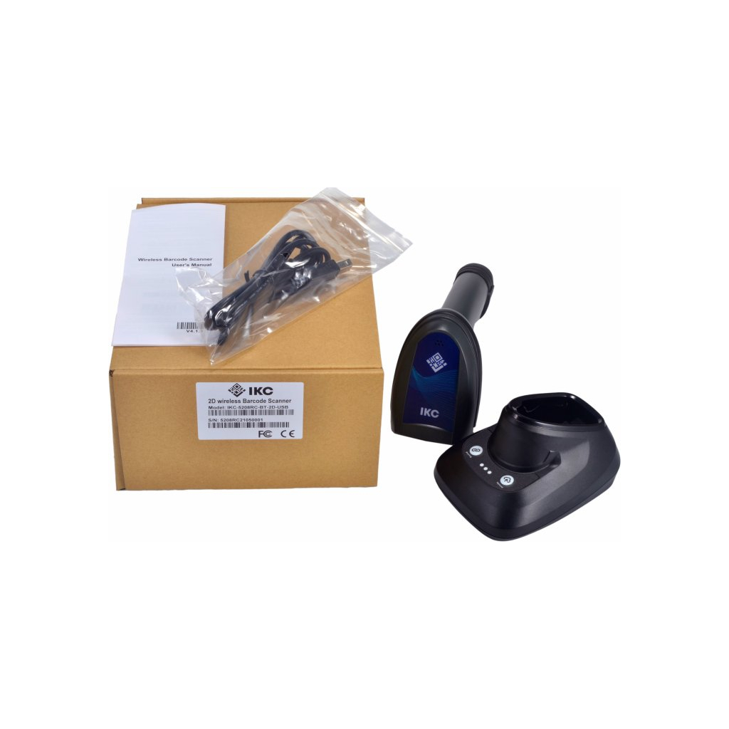 Сканер штрих-коду ІКС 5208RC/2D wireless USB with cradle, Bluetooth black (ІКС-5208RC-BT-2D-USB- CR) зображення 10
