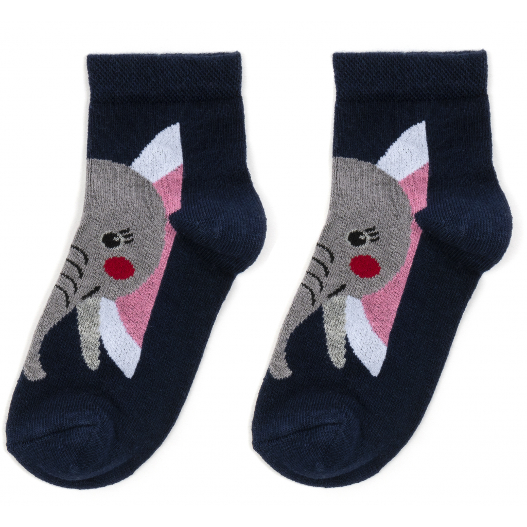 Шкарпетки дитячі UCS Socks зі слоником (M0C0101-2116-1B-blue) зображення 3