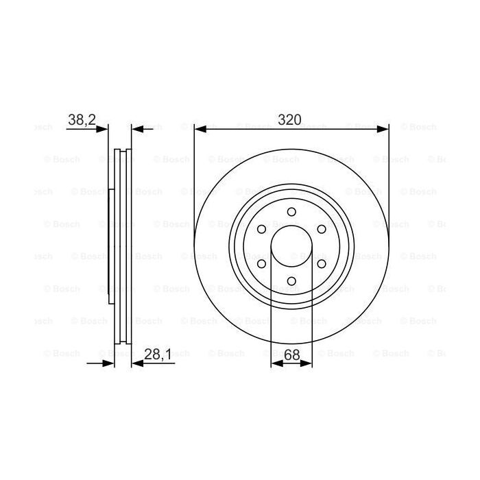 Тормозной диск Bosch 0 986 479 S35 изображение 5