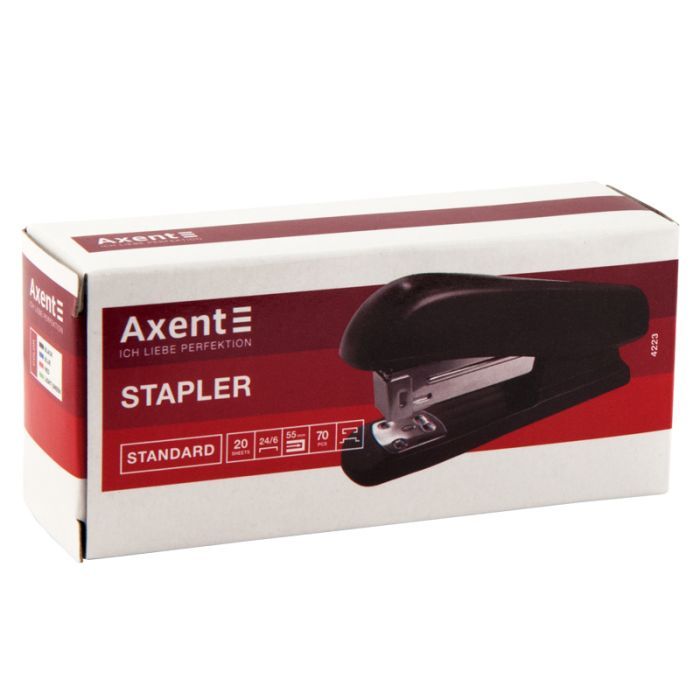 Степлер Axent №24/6 20 арк Standard пласт. салатовий (4223-09-A) зображення 4