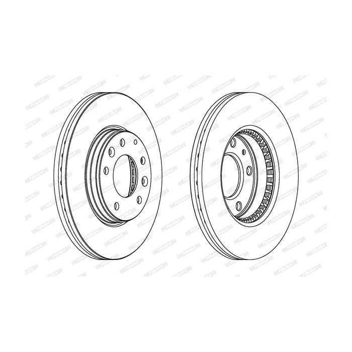 Тормозной диск FERODO DDF1210C