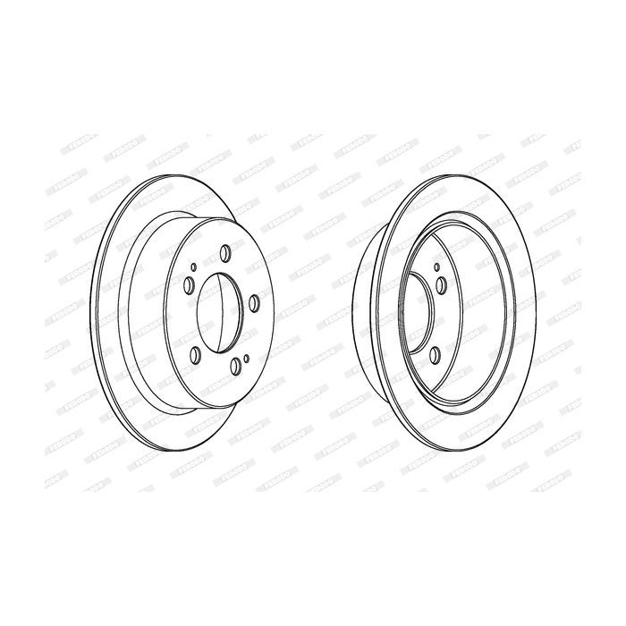 Тормозной диск FERODO DDF1753C